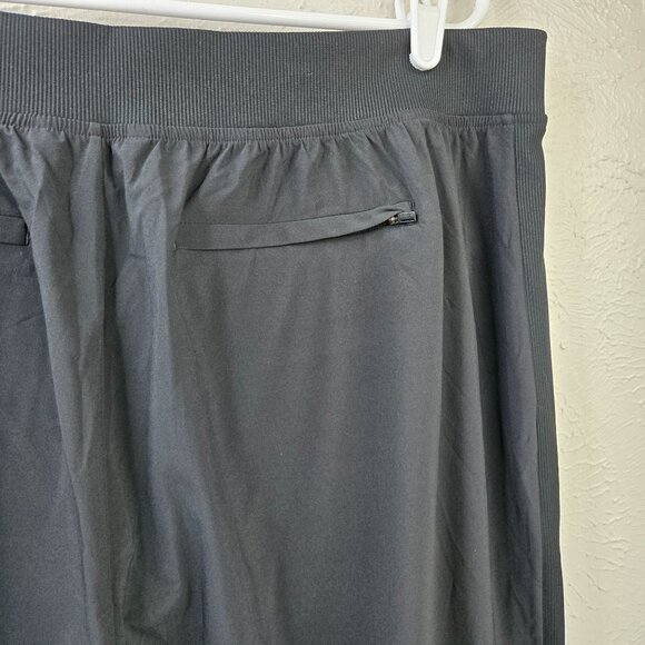 Athleta Brooklyn Ankle Pant Size 20 Black Pull On Athletic Workout Straight Leg - Picture 12 of 13